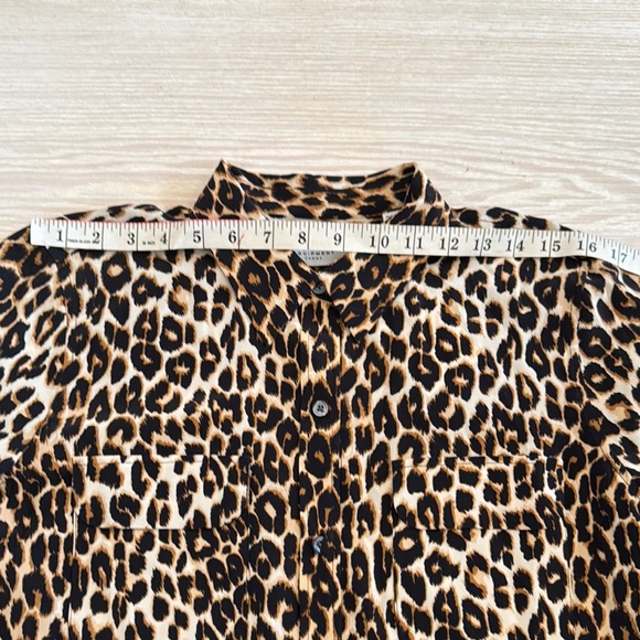 Equipment Leopard Print Button-Up Shirt - Picture 8 of 9
